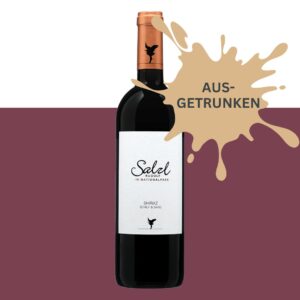 Rotweinflasche: Shiraz vom Weingut Salzl im Nationalpark. Burgenland